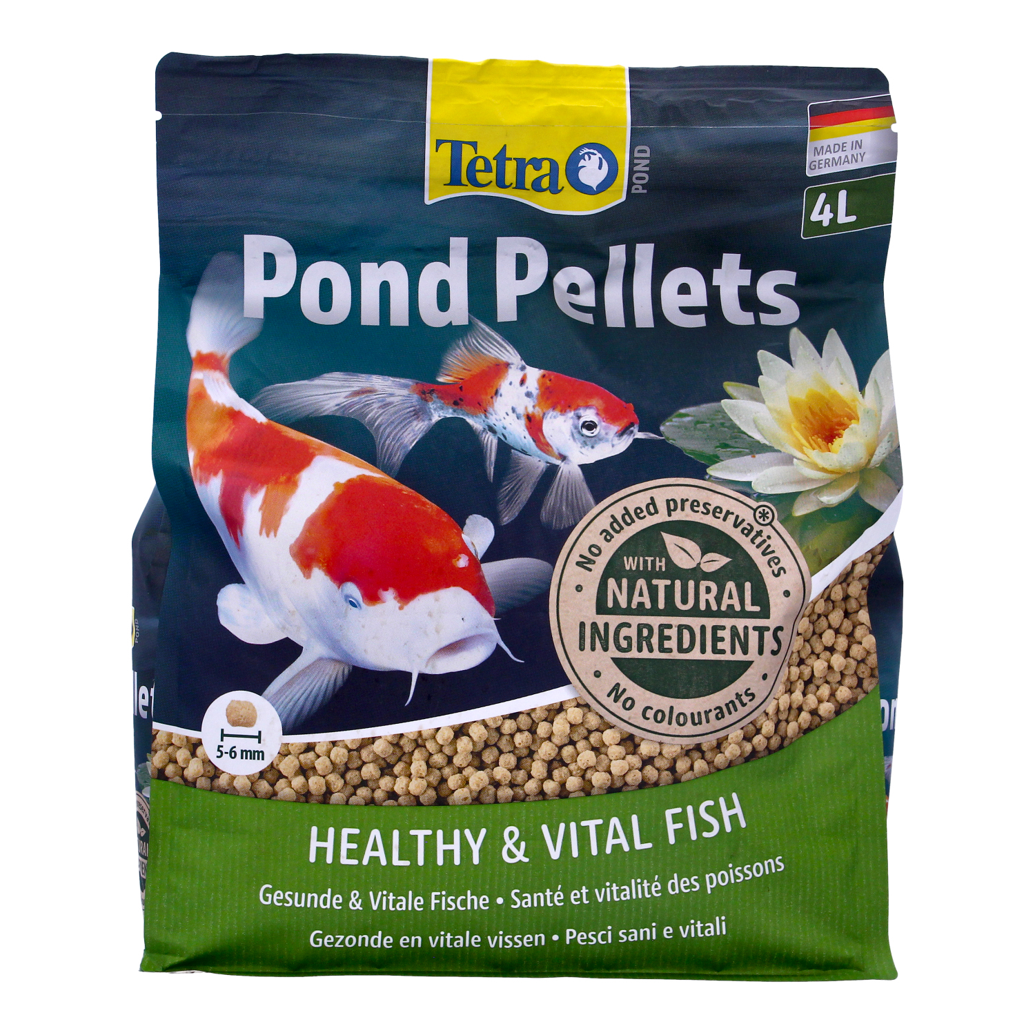 Pond fish food pellets